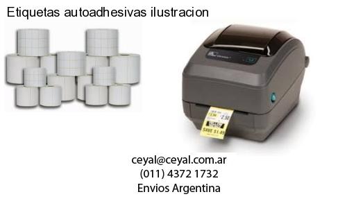 Etiquetas autoadhesivas ilustracion