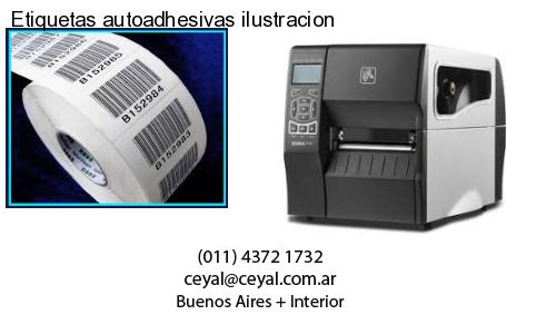 Etiquetas autoadhesivas ilustracion