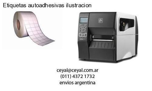 Etiquetas autoadhesivas ilustracion