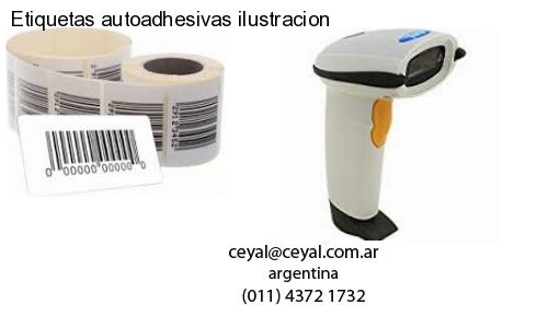 Etiquetas autoadhesivas ilustracion