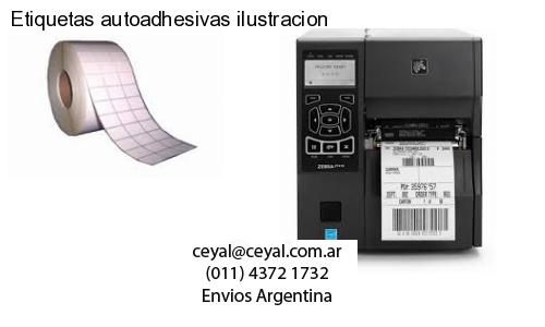 Etiquetas autoadhesivas ilustracion