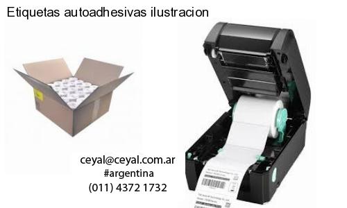 Etiquetas autoadhesivas ilustracion