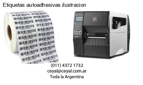 Etiquetas autoadhesivas ilustracion