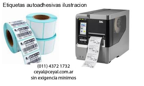 Etiquetas autoadhesivas ilustracion