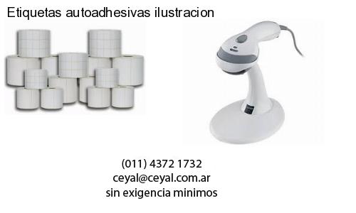 Etiquetas autoadhesivas ilustracion