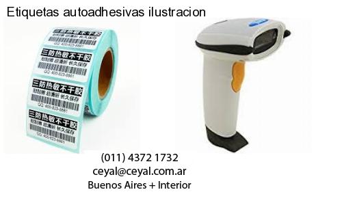 Etiquetas autoadhesivas ilustracion