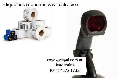 Etiquetas autoadhesivas ilustracion