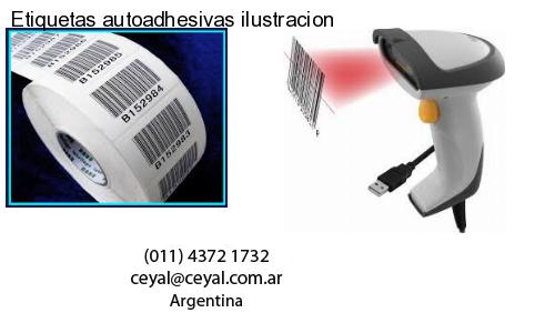 Etiquetas autoadhesivas ilustracion