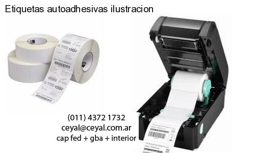 Etiquetas autoadhesivas ilustracion
