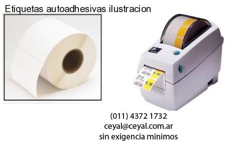 Etiquetas autoadhesivas ilustracion