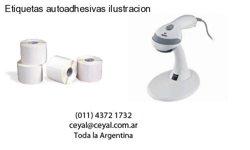 Etiquetas autoadhesivas ilustracion