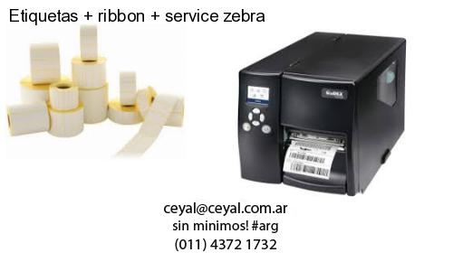 Etiquetas ribbon service zebra