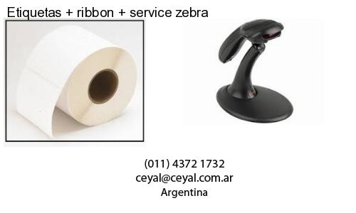 Etiquetas ribbon service zebra