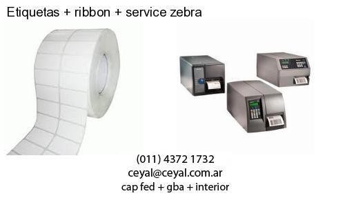 Etiquetas ribbon service zebra
