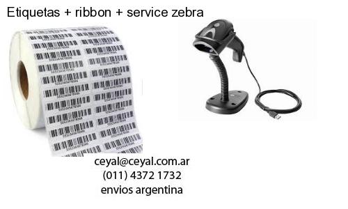 Etiquetas ribbon service zebra