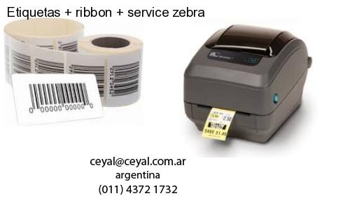 Etiquetas ribbon service zebra