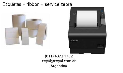 Etiquetas ribbon service zebra