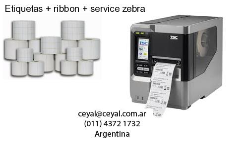 Etiquetas ribbon service zebra
