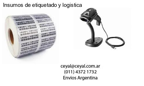 Insumos de etiquetado y logistica