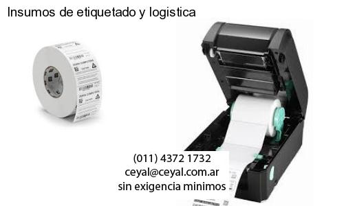 Insumos de etiquetado y logistica