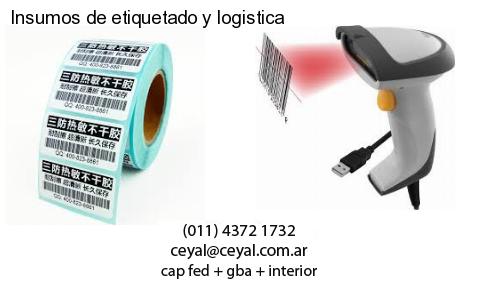 Insumos de etiquetado y logistica