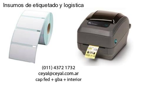 Insumos de etiquetado y logistica