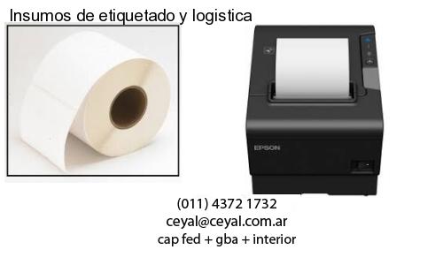 Insumos de etiquetado y logistica