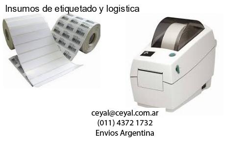 Insumos de etiquetado y logistica