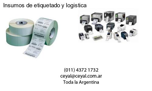 Insumos de etiquetado y logistica