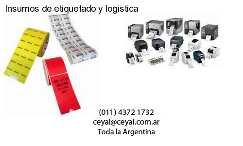 Insumos de etiquetado y logistica