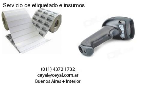 Servicio de etiquetado e insumos