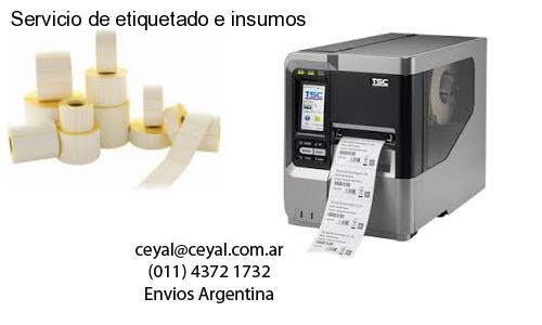 Servicio de etiquetado e insumos