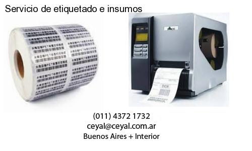 Servicio de etiquetado e insumos