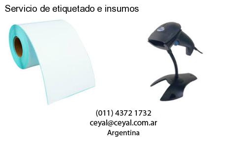 Servicio de etiquetado e insumos