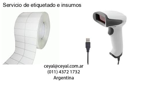 Servicio de etiquetado e insumos