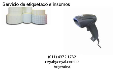 Servicio de etiquetado e insumos