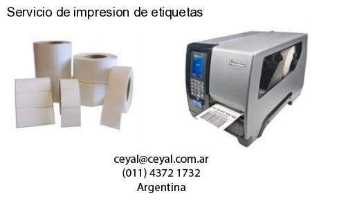 Servicio de impresion de etiquetas