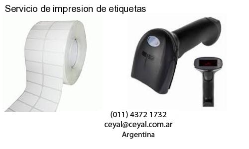 Servicio de impresion de etiquetas