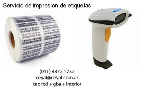 Servicio de impresion de etiquetas