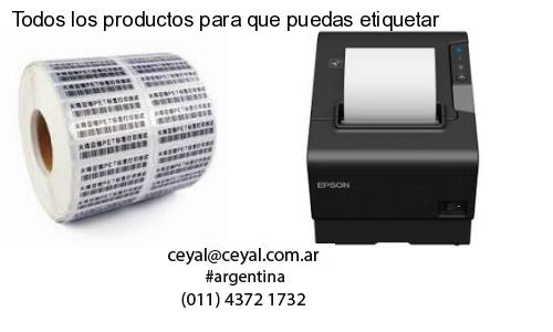 Todos los productos para que puedas etiquetar