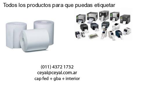 Todos los productos para que puedas etiquetar