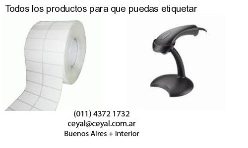 Todos los productos para que puedas etiquetar