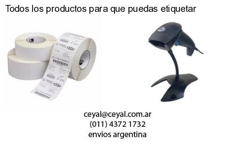 Todos los productos para que puedas etiquetar