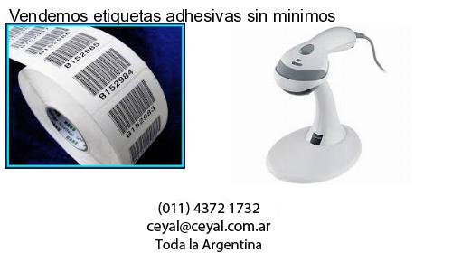 Vendemos etiquetas adhesivas sin minimos