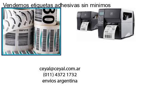 Vendemos etiquetas adhesivas sin minimos
