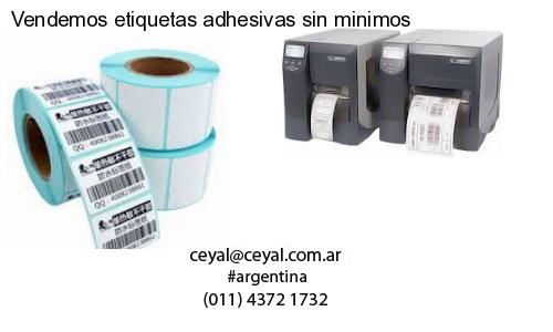 Vendemos etiquetas adhesivas sin minimos