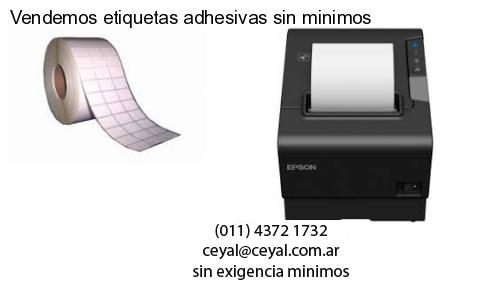Vendemos etiquetas adhesivas sin minimos