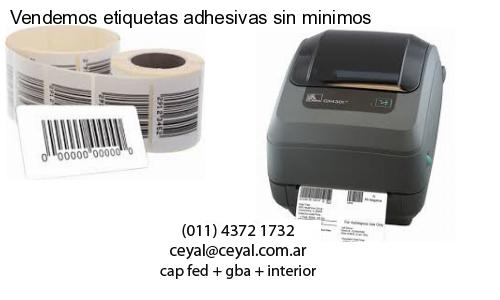 Vendemos etiquetas adhesivas sin minimos