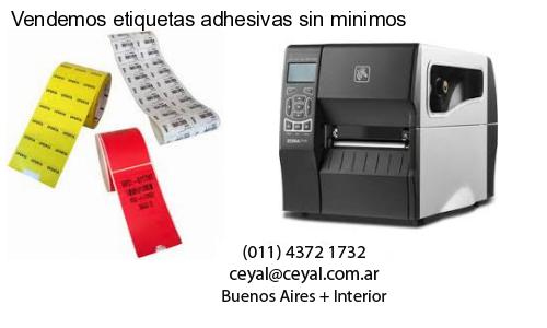 Vendemos etiquetas adhesivas sin minimos