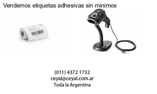 Vendemos etiquetas adhesivas sin minimos